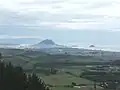 En regardant en direction de Mt Maunganui à partir de « Papamoa Hills ».