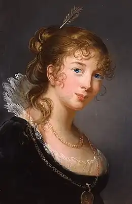 La princesse Frédérique-Louise de Prusse, Elisabeth Vigée-Le Brun, 1801, pastel sur papier.