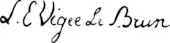 signature d'Élisabeth Vigée Le Brun