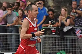 Photo de Viktor Röthlin pendant le marathon