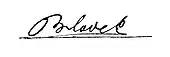 signature de Vilém Blodek