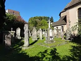 Cimetière de l'église Notre-Dame-de-l’Assomption dit « cimetière Bourgeois ».