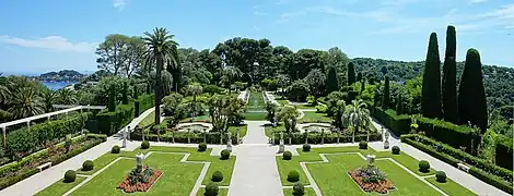 Jardin à l'italienne de la Villa Ephrussi de Rothschild (Côte d'Azur)