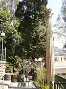 Colonne à la villa des Palmiers (Italie).
