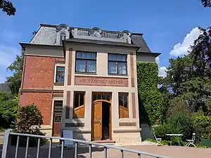 Façade des Nietzsche Archives de Weimar.