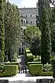 La Villa d'Este vue des jardins situés en contrebas.