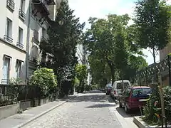 Vue de la villa depuis la rue du Niger.