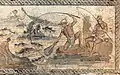Mosaïque de Leptis Magna (Libye) : scène de pêche sur le Nil