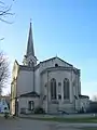 Le chevet de l'église Saint-Martin (fév. 2010)