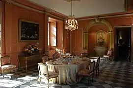 La salle à manger (modifiée dès 1811 par Jérôme Bonaparte).