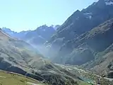 La vallée de la Romanche à l'amont de Villar-d'Arêne.