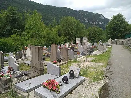 Vue du cimetière.