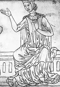 Femme assise (folio 27).