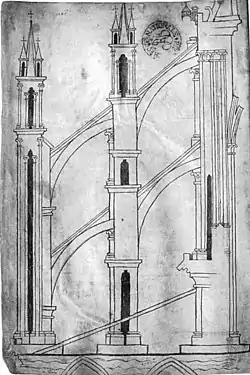 Arcs-boutants de la cathédrale de Reims.