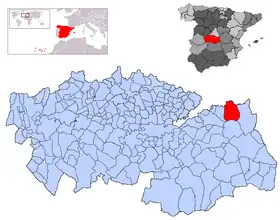 Localisation de Villarrubia de Santiago