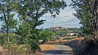 Le village vu de l'ouest.