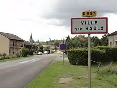 L'ex-RN 397 à Ville-sur-Saulx.