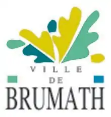 Logo de la Ville de Brumath présentant la branche de chêne, présente dès le XVIIe siècle sur son blason qui est le symbole d’une Ville propriétaire d’une grande forêt et proche de son environnement