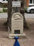 Mémorial de Verdun au pied de l'arbre de la liberté.