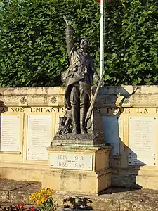 Monument aux morts de Villeneuve-la-Guyard.