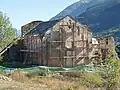 L'église, lors des travaux de restauration (2009)