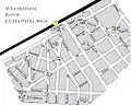Plan du site de la colonie de villas à Lichterfelde West