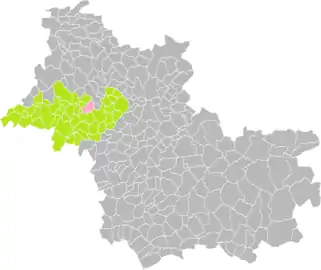 Villerable dans le canton de Montoire-sur-le-Loir en 2016.