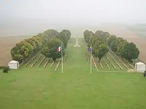 Le cimetière du Mémorial national australien de Villers-Bretonneux