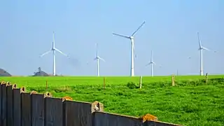 Les éoliennes.