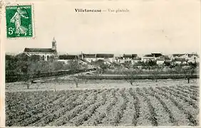 Vue générale de Villetaneuse, au début du XXe siècle.