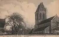 Carte postale de l'église vers 1920.