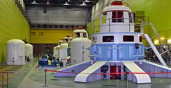 Salle des turbines d'une des deux usines électriques