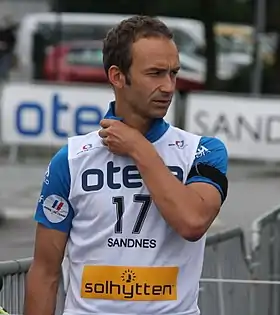 Portrait de Vincent Defrasne, porte-drapeau lors de la cérémonie d'ouverture, l'un des cinq médaillés olympiques membres de l'équipe de France pour ces Jeux.
