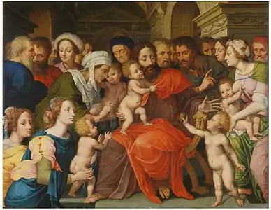 Le Christ bénissant les enfants.