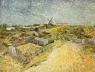 Jardins potagers à Montmartre : La Butte Montmartre1887Musée Stedelijk, Amsterdam (F350)