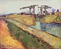 … avec route au bord du canal (F 400 / JH 1371, 59,6 × 73,6 cm, mars 1888, Musée Van Gogh)