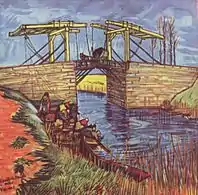 Le Pont de l'Anglois. 1888 huile