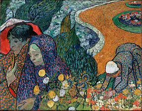 Van Gogh, Souvenir du jardin à Etten (Femmes d'Arles), 1888.