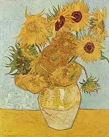 Vincent van Gogh, Vase avec douze tournesols, (1888).