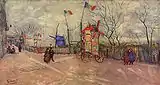 Scène de rue à Montmartre : Le Moulin à Poivre1887Musée Van Gogh, Amsterdam (F347)