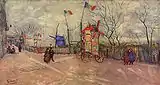 Scène de rue à Montmartre : le Moulin à Poivre1887Musée Van Gogh, Amsterdam (F347)