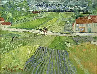 Van Gogh, Paysage d'Auvers après la pluie, (1890), Musée des Beaux-Arts Pouchkine.