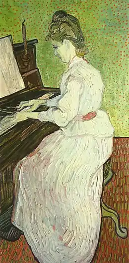 Vincent van Gogh, Mademoiselle Gachet au piano (1890)