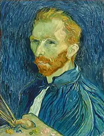 Autoportrait avec palette, 1889, Washington, National Gallery of Art.