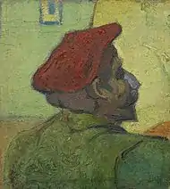 Portrait de Paul Gauguin par Vincent van Gogh.