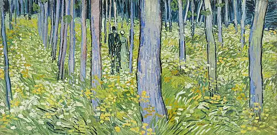 Vincent van Gogh,Couple dans un sous-bois (1890)