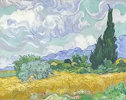 Champ de blé avec cyprès (Van Gogh)