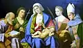 With St Joseph, John the Baptist, Catherine of Alexandria, Louis of Toulose and writer Lodovico Ariosto.