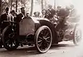 Le chevalier Vincenzo Florio au kilomètre de Dourdan en 1904 (sur Mercedes 60 hp).