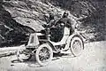 Vincenzo Fraschini sur Renault/Isotta-Fraschini 12 hp ici dans l'Apennin en 1901 pour Piombino-Grosseto.